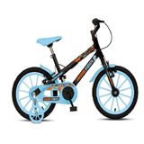 Bicicleta Colli Aro 16 Dino Preto/Azul