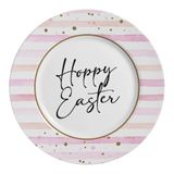 Conjunto Com 6 Pratos Raso Happy Easter Pascoa 29cm