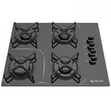 Cooktop Atlas 4 Bocas Agile Up Glass com Acendimento Superautomático e Mesa de Vidro Preto – Bivolt