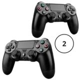Kit 2 Controles Joystick Manete Sem Fio Playstation 4 Ps4 Pc