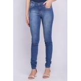 Calça Feminina Jeans Lisa Estonada Polo Wear Jeans Médio