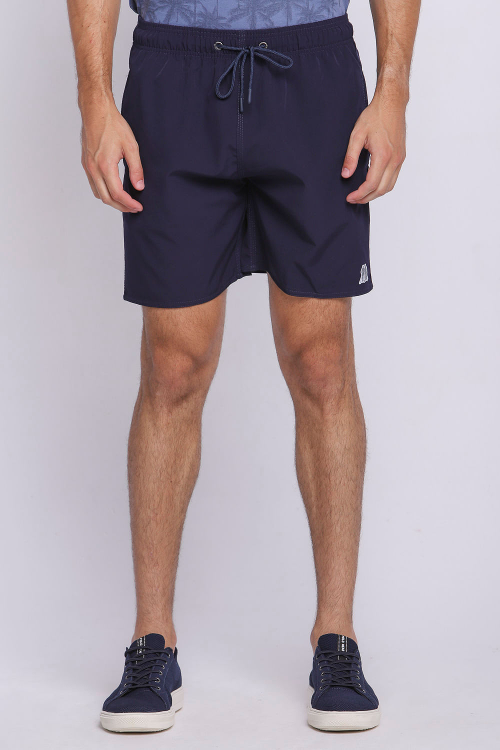 Short Vôlei Masculino Básico Liso Polo Wear Azul Escuro