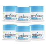 6 Desodorante Creme Herbissimo Sensitive Antitranspirante
