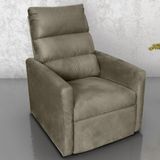 Poltrona Reclinável Do Papai Neiva Suede Cappuccino