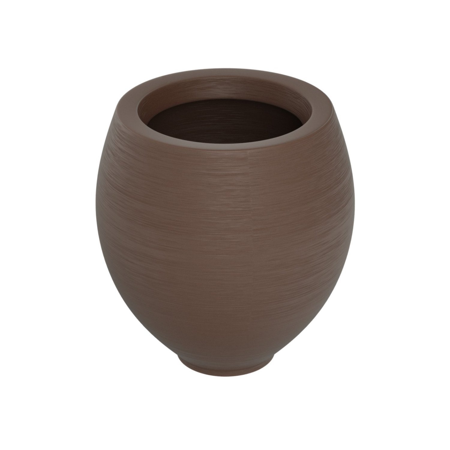 Vaso Oval 50x41cm Polietileno Sem Prato Fibrarte Lux Telhas