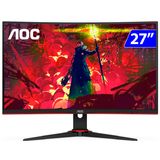 Monitor Gamer 27" Aoc Legend, Widescreen, W-led, Bordas Ultrafinas - C27g2ze