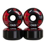 Rodas De Skate Cal 7 Catch-22 52mm 100a Preto E Branco