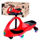 Carrinho Gira Gira Car Rolimã Infantil 100kg Luzes Vermelho