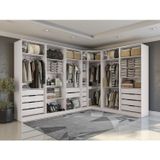 Armário Modulado 230x158,4x56 Linha Closets Adapt Branco