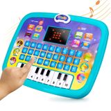 Tablet Toy Educação Infantil De 1 A 9 Anos Puzzle Interactive Blue