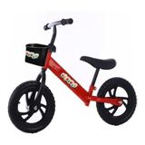 Bicicleta Balance Infantil 12 Sem Pedal Vermelho