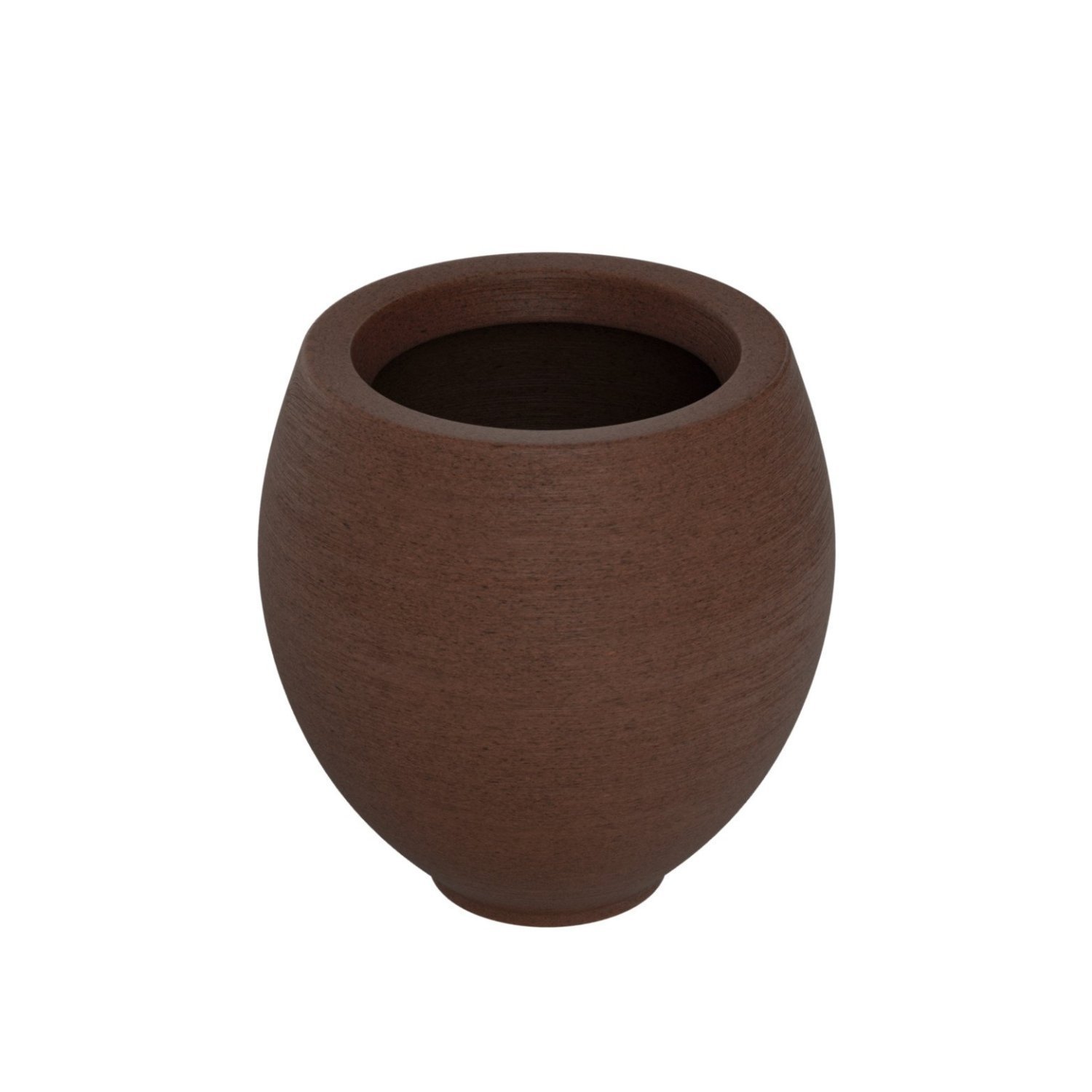 Vaso Oval 42x39cm Polietileno Sem Prato Fibrarte Lux Telhas