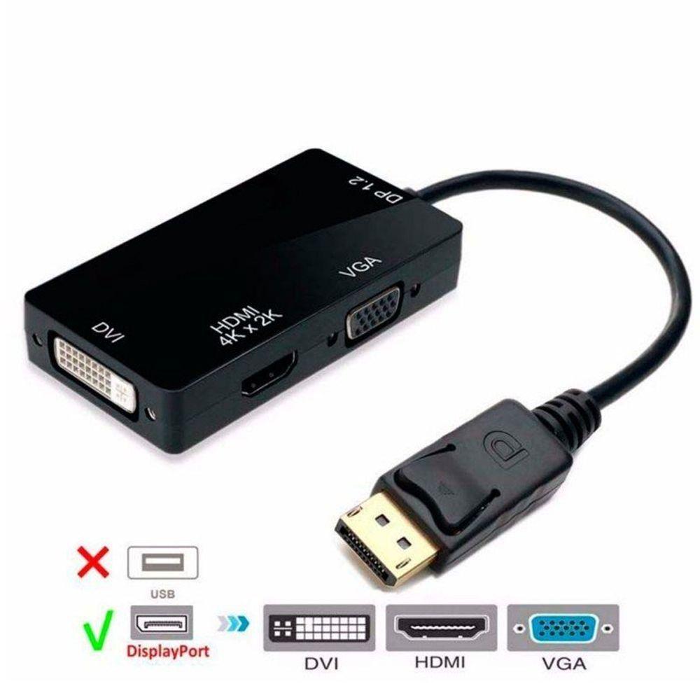 Adaptador Conversor Displayport Para Vga-hdmi-dvi - Carrefour