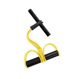 Elastico Extensor 4 Tubos Academia Casa Tonificação Pilates Fit Puxe Corda Intensidade Exercicio