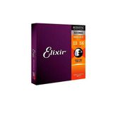 Corda .013 Medium Bronze 80-20 Para Violão Nanoweb Elixir [f108]