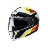 Capacete Hjc I90 Lark Amarelo Laranja Branco E Preto 58 [f016]