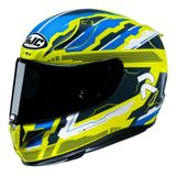 Capacete Hjc Rpha 11 Stobon Amarelo Azul E Branco 58 [f016]