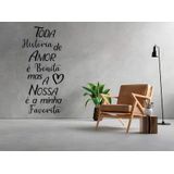 Adesivo De Parede Frase Toda História