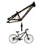 Bicicleta Aro 26 Tuff Preto 21v Freio A Disco Aros Branco