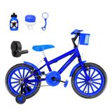 Bicicleta Infantil Aro 16 Nylon E Acelerador Azul