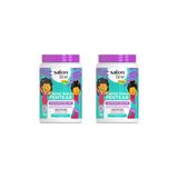 Creme Pentear Salon Line 1kg Kids Cachinhos Sem Nós - 2un