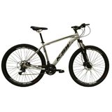 Bicicleta Aro 29 24v K7 Freio Hidráulico Prata Tam. 19