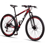 Bicicleta 29 GT Sprint MX7 Freio a Disco MTB Preto+Vermelho