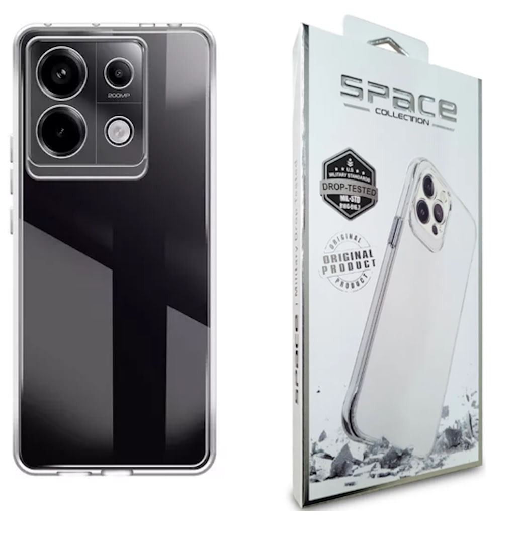 Capa Capinha Space Hybrid Clear Anti-impacto P/ Xiaomi Redmi Note 13 Pro 5g