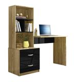 Mesa De Computador Para Quarto Preto Nature Cristal Peternella