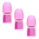 Desodorante Hi &amp; Dri Roll-on Powder Fresh 50ml Kit Com 3 Pç.