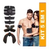 Kit Tonificador Muscular Elétrico 5 Em 1 Costas, Coxas,