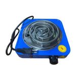 Fogao Fogareiro Eletrico 1000w 1 Boca Portatil 110v Azul