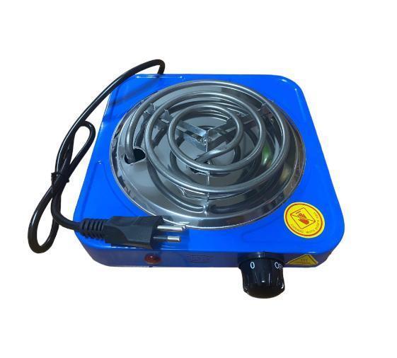 Fogao Fogareiro Eletrico 1000w 1 Boca Portatil 110v Azul