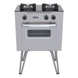 Fogão Portátil Venax Mini Cook 2 Bocas a Gás Inox
