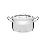 Caçarola Tramontina Professional Funda Em Aço Inox Fundo Triplo Com Tampa Plana 20 Cm 3,6 L