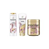 Kit Pantene Colágeno Shampoo + Cond + Máscara - 3 Itens