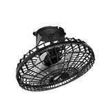 Ventilador De Teto Orbital Wind Turbo 50cm Loren Sid 360° Preto Bivolt