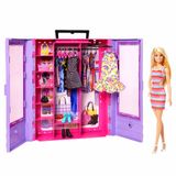 Conjunto E Boneca Barbie Armario Closet De Luxo Mattel