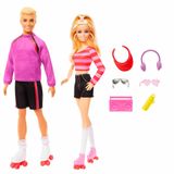 Boneca E Boneco Barbie 65 Anos Barbie E Ken Patinadores Mattel