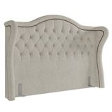 Cabeceira Cama Box Casal King 195cm Antibes P02 Boucle Cru - Mpozenato