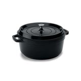 Cacarola Redonda 21,3x9cm 2,4l Pa9000-20pr Hercules Na Cor Preta