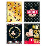 Caderno Espiral Mickey Mouse 1 Matéria 80 Folhas - Tilibra