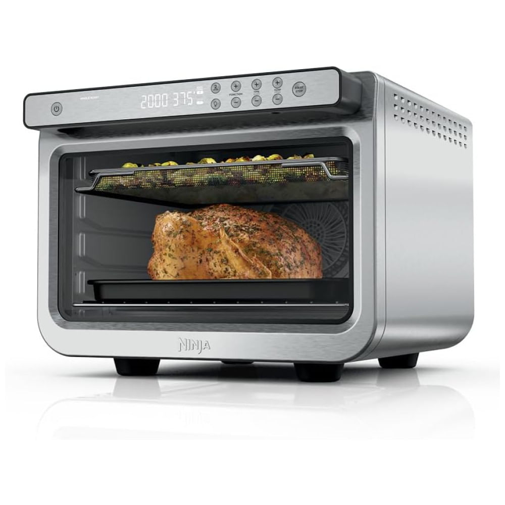 Forno Elétrico De Bancada Digital 10 Em 1 Com Função Air Fryer, Aço Inoxidável, 110v 1800w, Ninja Prestige Smart Xl Dt501