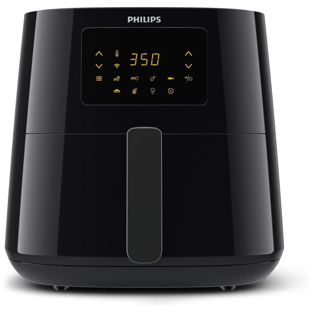 Airfryer Com Capacidade De 6,2l, Tecnologia Rapid Air E Controle Pelo App, 110v 2000w, Philips Essential, Preta