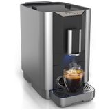 Máquina De Café Automática 19 Bar Com Moedor Ajustável E Tela Touchscreen, 110v 1250w, Merol, Prata