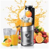 Centrifuga De Frutas Com Alto Rendimento, Motor Potente E Calha De Alimentação Grande, 110v 150w, Jocuu, Cinza