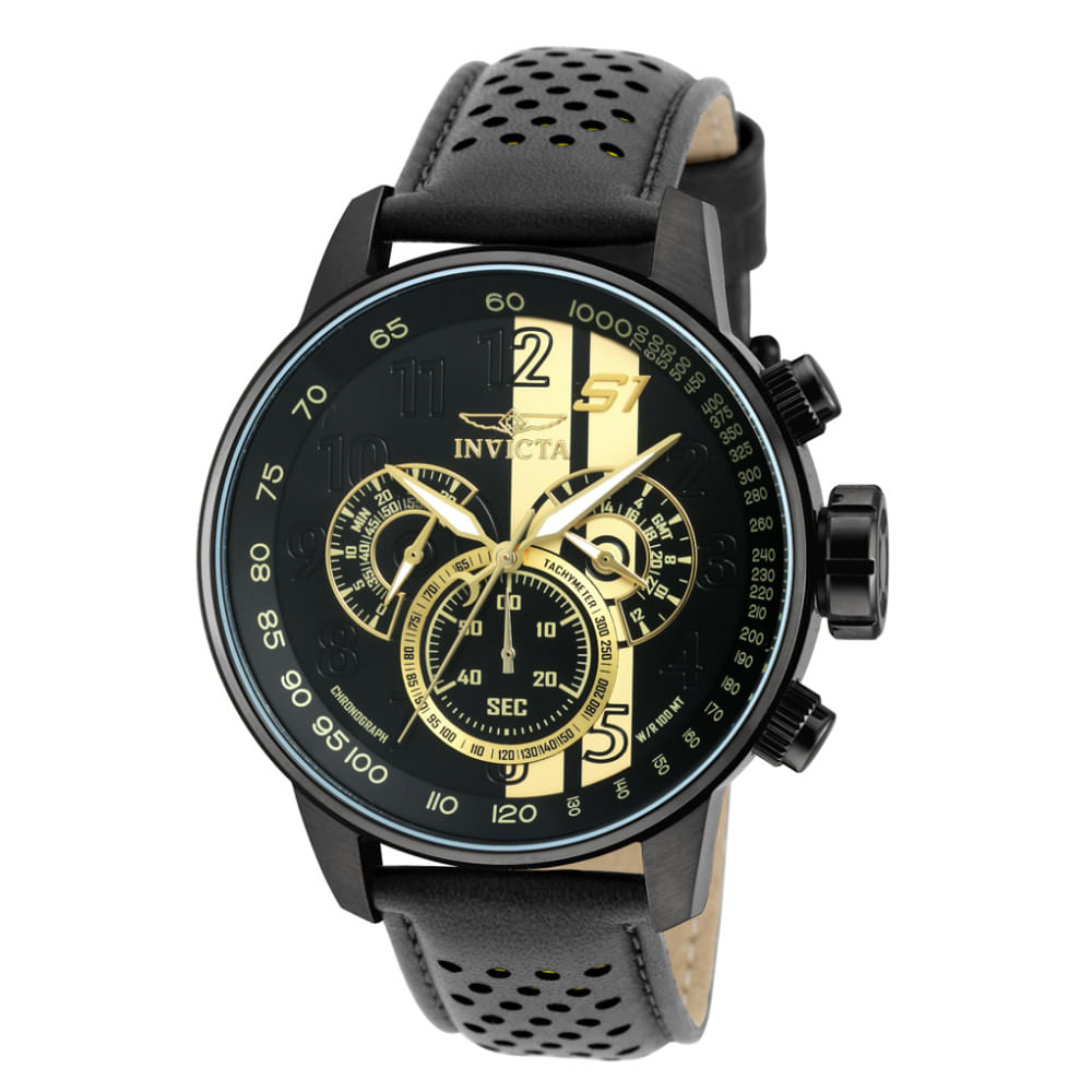 Relgio Masculino Invicta S1 Rally Com 48mm De Dimetro, Cor Preta E Estilo Arrojado.