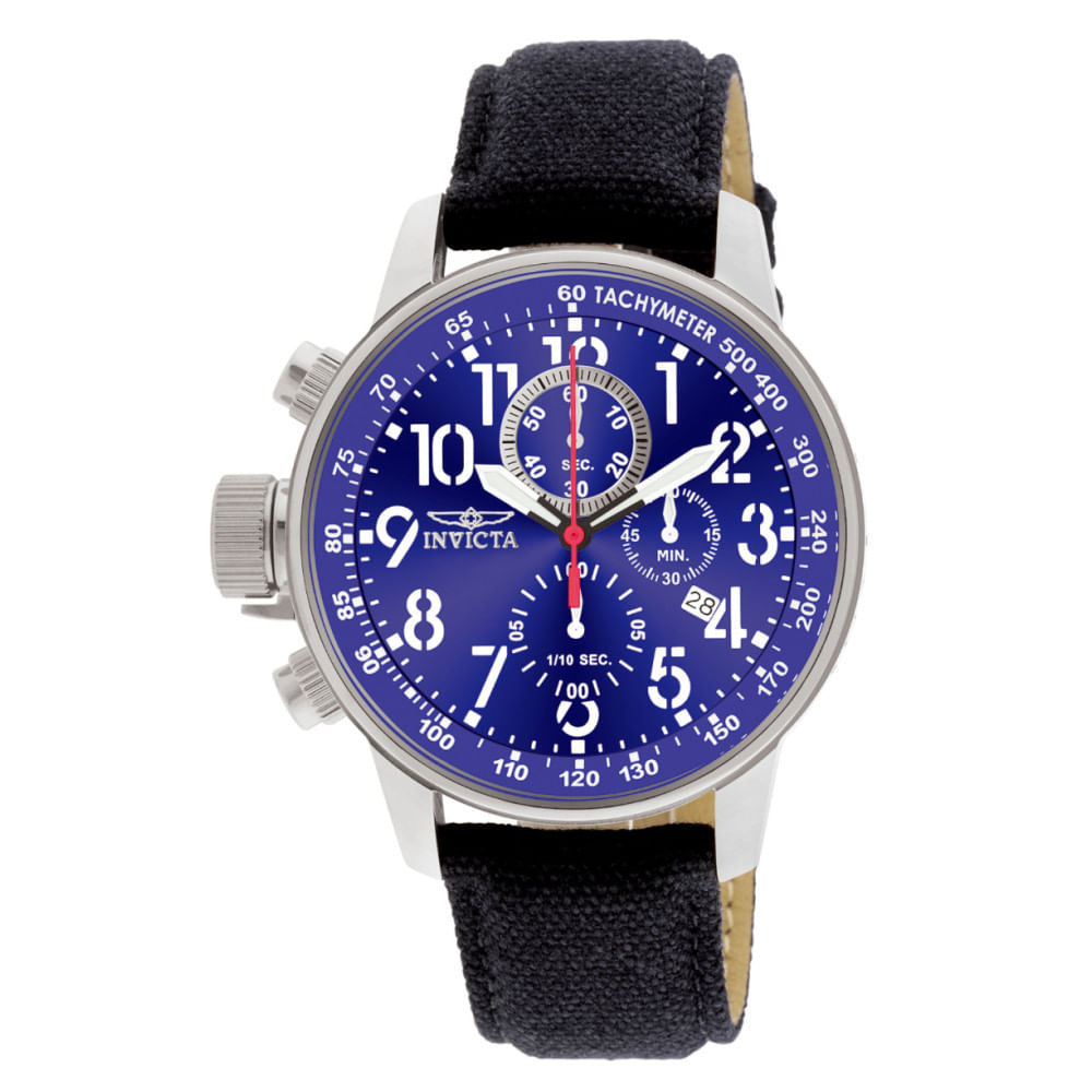 Relgio Masculino Invicta I-force Para Canhotos - 46 Mm, Cor Preta (modelo 1513)