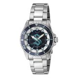 Relgio Nhl Seattle Kraken Unissex - 38mm Em Ao Zg-42212 Da Invicta: Estilo E Preciso Em Um S Acessrio.