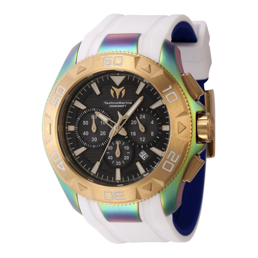 Relgio Masculino Technomarine Uf6 - 48mm. Branco E Azul Tm-622007, Invicta: Estilo E Sofisticao Para O Seu Dia A Dia.